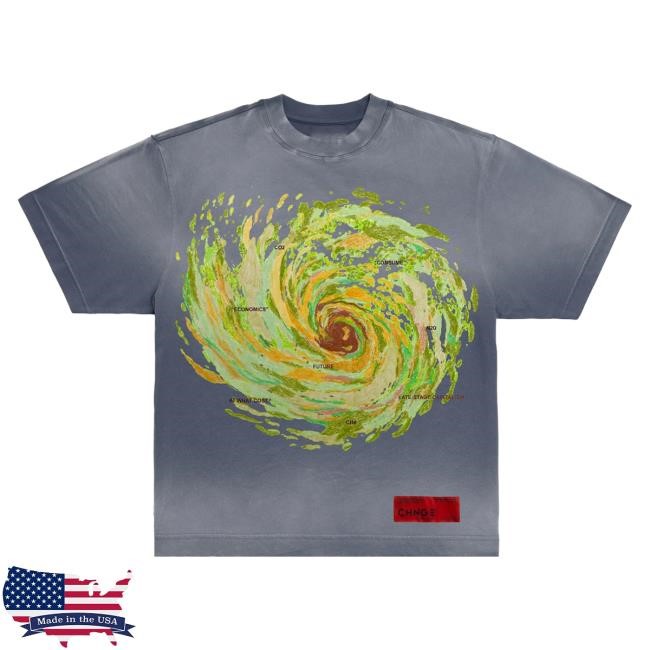 Chnge Washed Climate Spiral S/S New Shirt (Indigo)