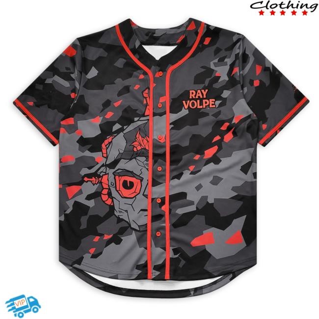 Kt8 Merch Ray Volpe - Black and Red Camo Jersey Tee