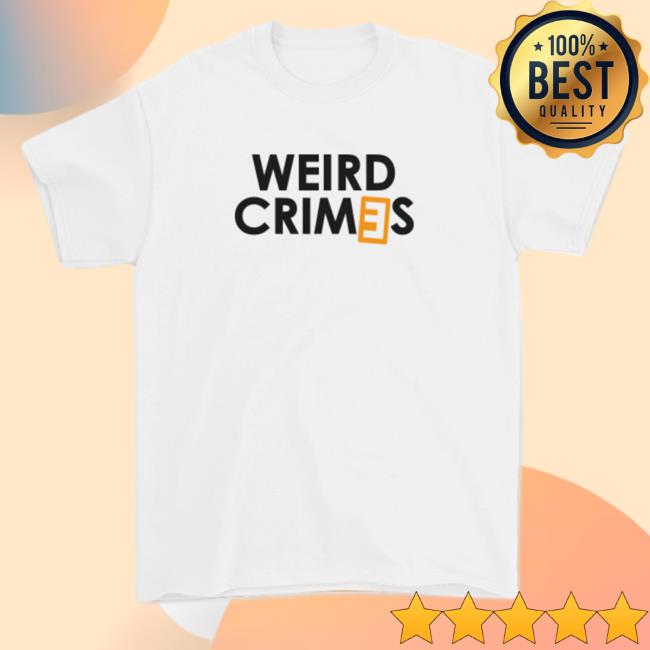 Weird Crimes Merch Weird Crimes Logo White Hooded Sweatshirt