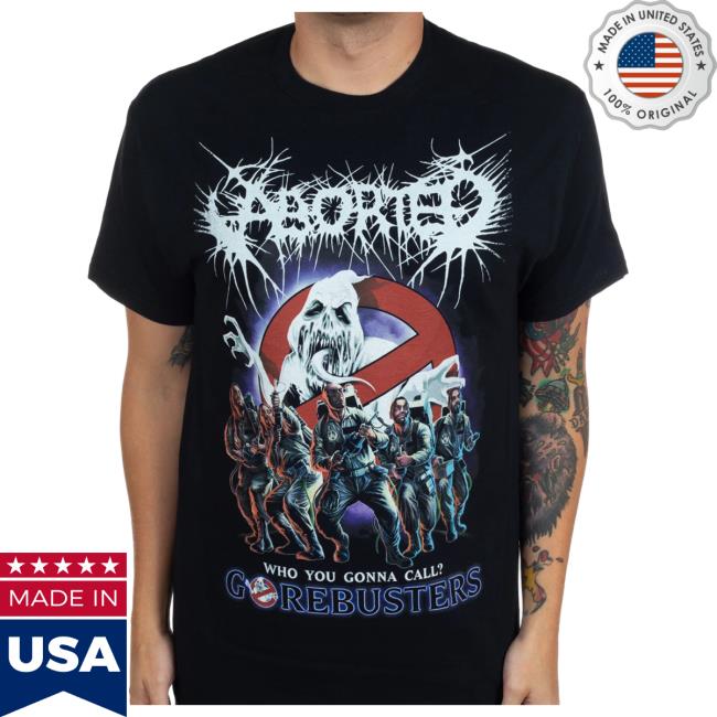 Official Indie Merch Store Shop Aborted "Gorebusters" Popover Shirt IndieMerchStore