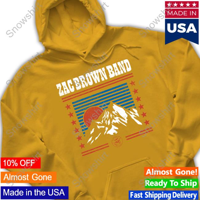 Zac Brown Band Merch Mountain Peak Long Sleeved T Shirt