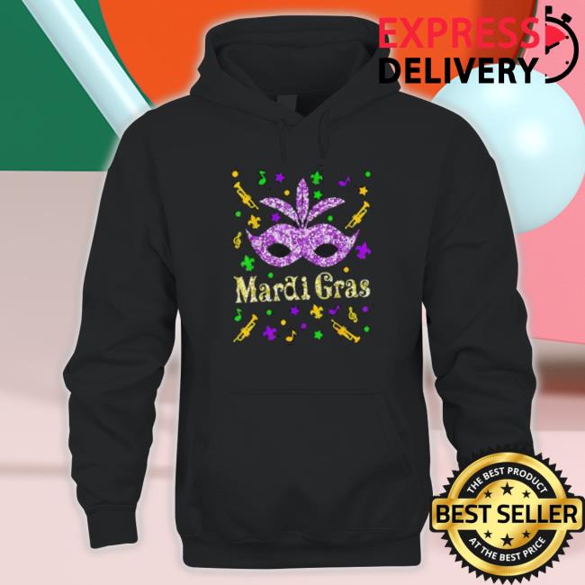 Mardi Gras 2023 – Womens Girls Mask Beads New Orleans Party Sweaters