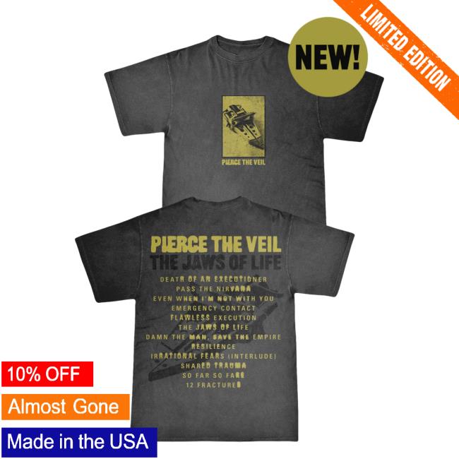 Official Ptv Merch Store Pierce The Veil Jaws Lyrics Tshirt PtvMerch Official Ptv Merch Store Pierce The Veil Jaws Lyrics T Shirt PtvMerch