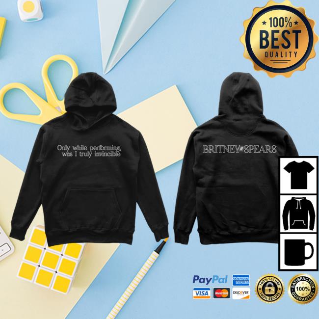 Official Britney Spears Merch Store Britney Spears Truly Invincible Hood Britney Spears Apparel Clothing Shop BritneySpears