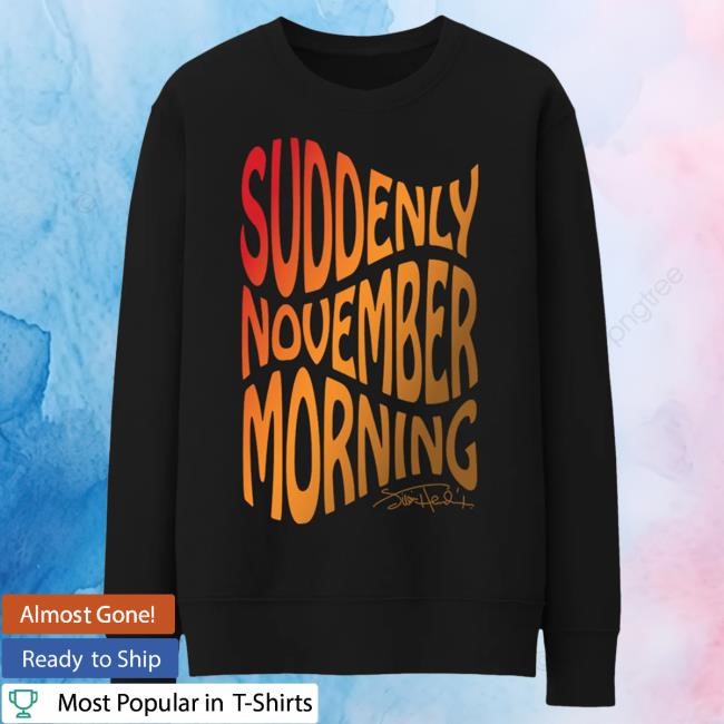 Jimi Hendrix Suddenly November Black Sweatshirts