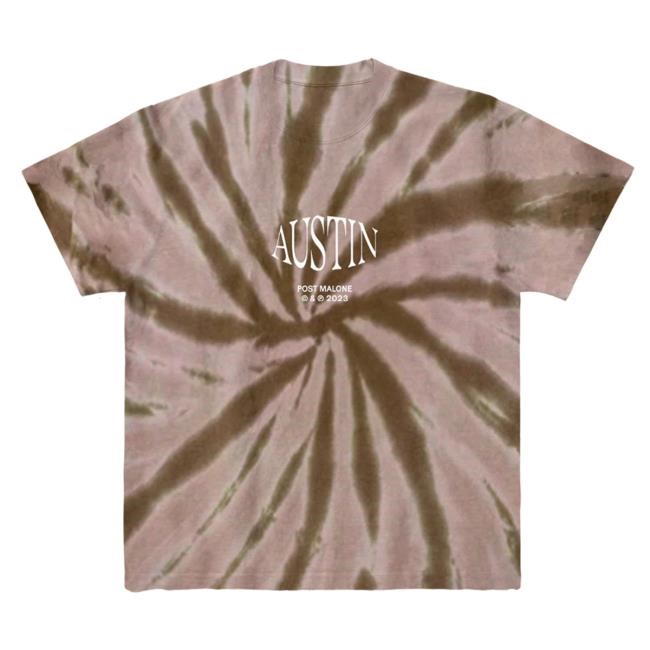Post Malone Austin Brown Tie Dye Shirts
