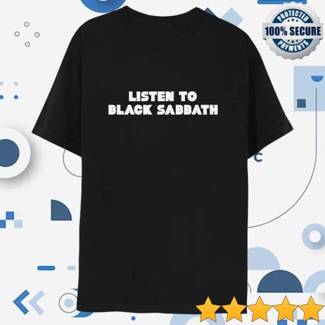 Listen To Black Sabbath Tee - Black Sabbath Official Store