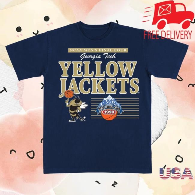 Official Slam Goods Georgia Tech '90 Final Four Heavy Shirts SlamGoods