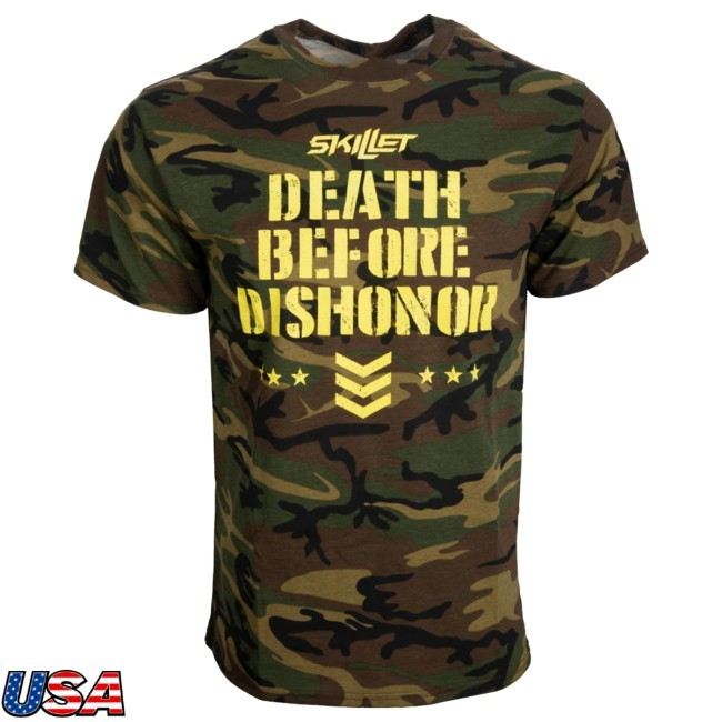 Skillet - Merch Skillet Death Before Dishonor Shirt