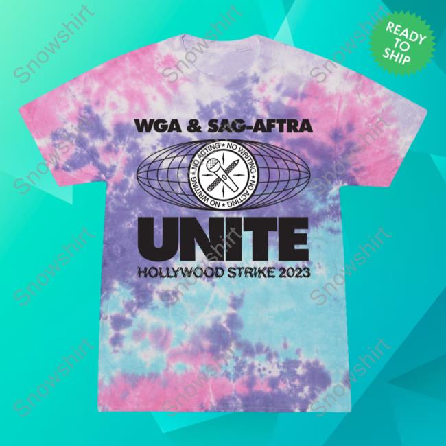 Official Transfigure Print Co Adam Conover Wga & Sag-Aftra Unite Shirt New