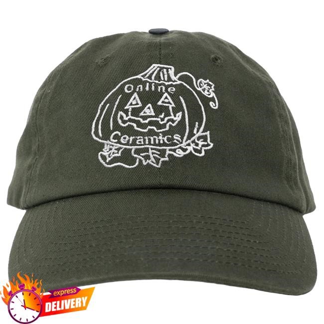 Official Online Ceramics Shop Friendly Pumpkin Green Hat