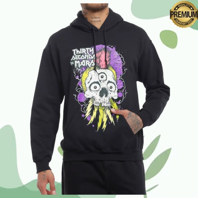 Hottopic Thirty Seconds To Mars Skull Seasons Tour Hoodie Sweatshirt