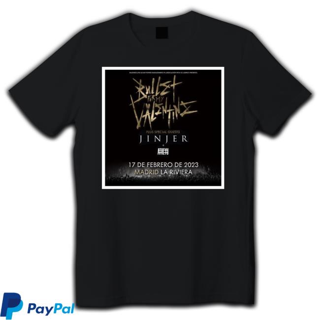 Bullet For My Valentine Jinjer Atreyu 17 De Febrero De 2023 Madrid La Riviera Sweatshirt