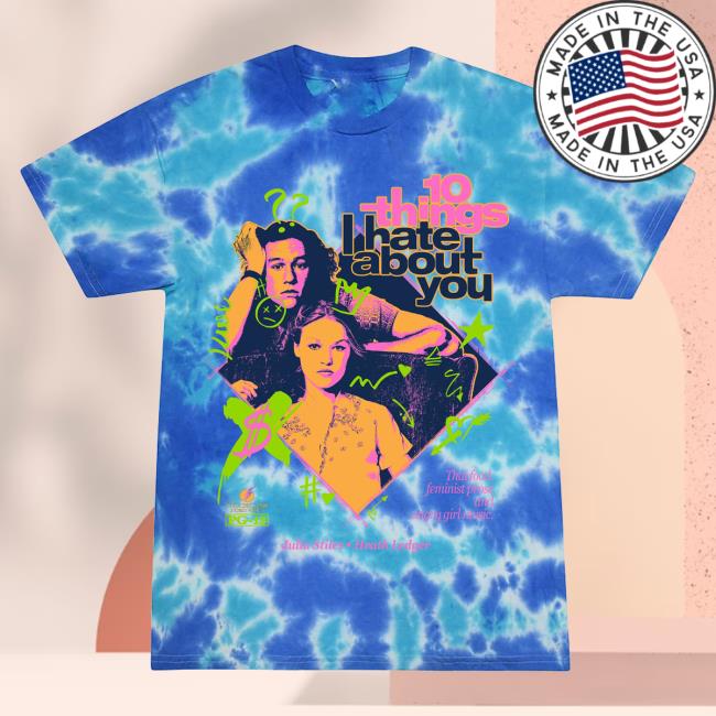 Official Studiohouse Designs 10 Things I Hate About You Tie Dye New Shirt Blue