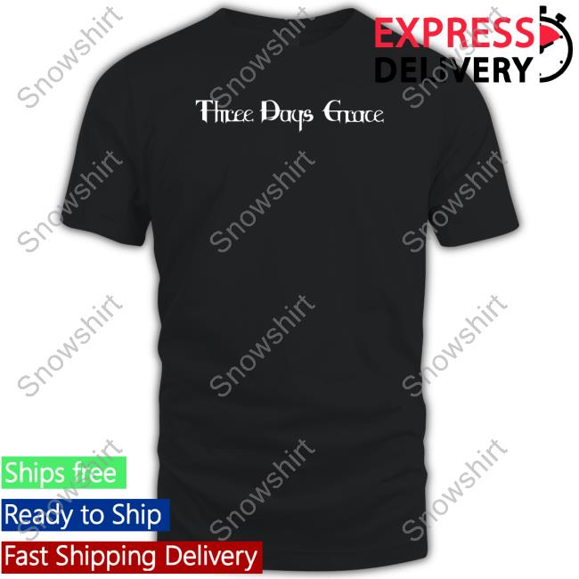 Official Three Days Grace Merch Three Days Grace Black Hoodie Three Days Grace Merch Three Days Grace Black T Shirts