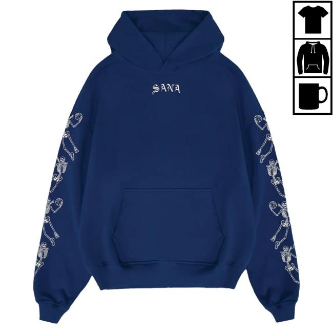 Sana Detroit Clothing Store Skelly Hooper Pullover Hoodie - Blue SanaDetroit