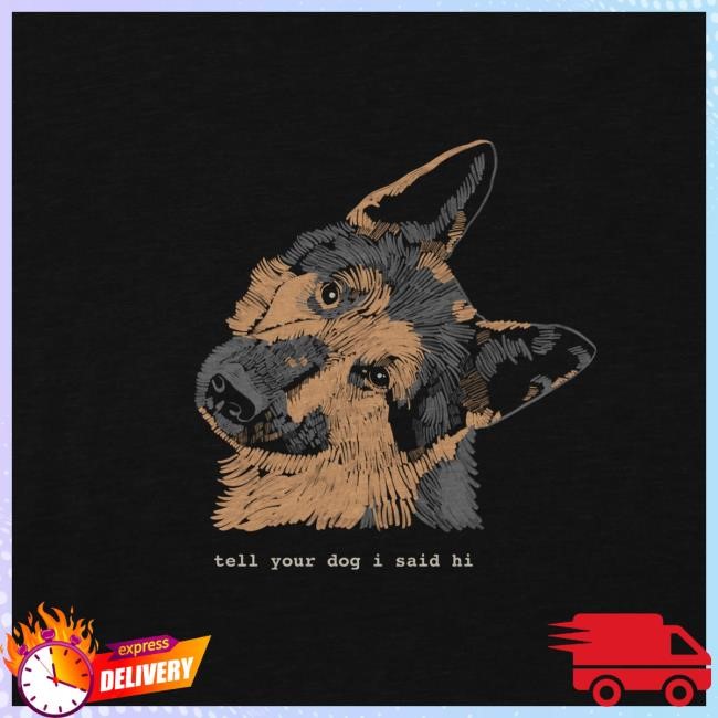 Official We Rate Dogs Merch German Shepherd TYDISH Shirt New - Black WeRateDogs