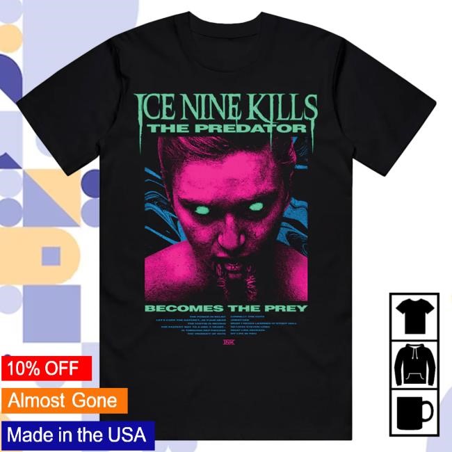 Official Ice Nine Kills Merch Store The Predator Tshirt Ink Merch IceNineKills