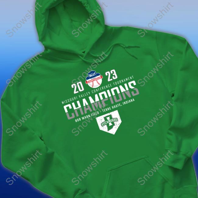 Go Sycamores Store Next Level Unisex 2023 MVC Tournament Champions Sweatshirt Indiana State Baseball