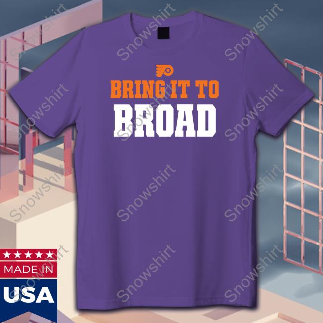 Ivan Provorov Philadelphia Flyers Bring It To Broad Tee Shirt Ivan Provorov Philadelphia Flyers Bring It To Broad Tee Pride Night