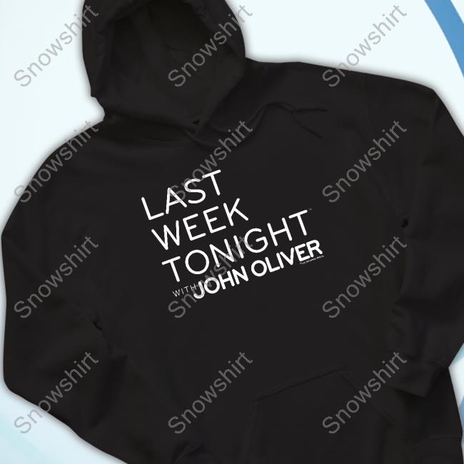 Shop HBO Merch Last Week Tonight with John Oliver Logo Shirt Last Week Tonight with John Oliver Logo Hoodie