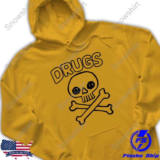 Official Night Channels Merch Drugs skull T Shirt Official Drugs Skull Shirts