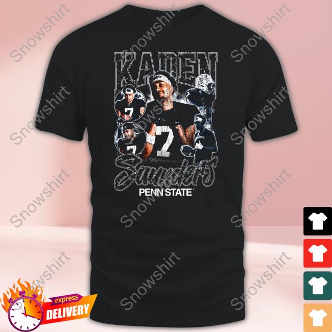 Official Penn State NIL Kaden Saunders Oversized T-Shirt Official Penn State NIL Kaden Saunders Oversized T-Shirt