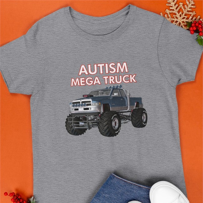 Autism Mega Truck Shirt Monster Truck