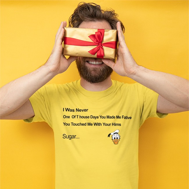 Donald Donal Bebek Head I Was Never One Of T house Days You Made Me Fative Tee Shirt Poorly Translated Shirts