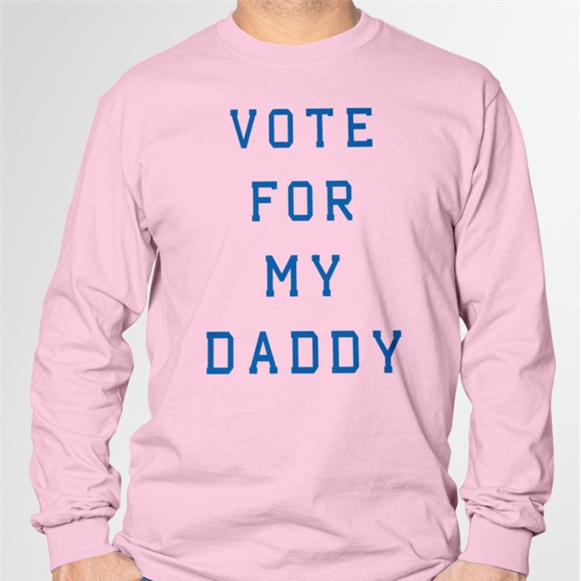White Daniel Goldman Vote For My Daddy Shirt