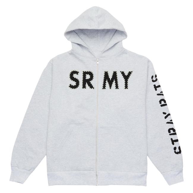 Official Stray Rats SRMY Glitter Zip Hoodie