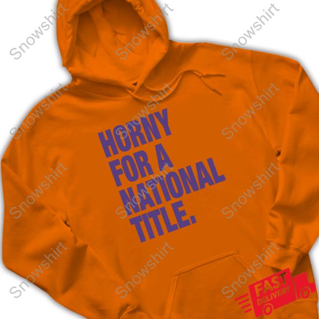 Bullzerk Shop Official Horny For A National Title Shirt 2022
