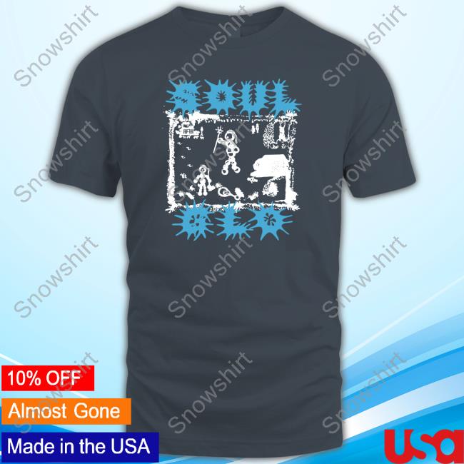 Official Evil Greed Merch Soul Glo Logo Blue T-Shirt
