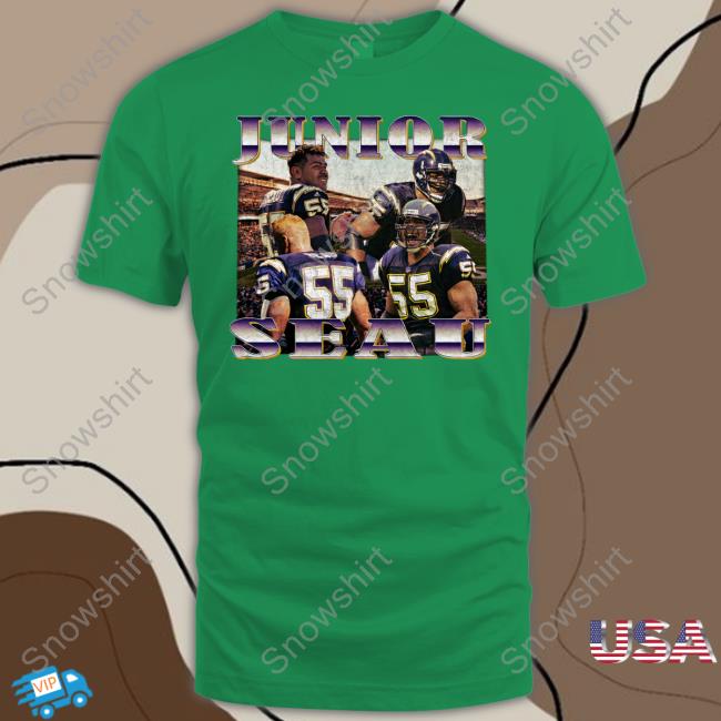 Fehoko Show Junior Seau Tee Fanessah Merch Los Angeles Chargers