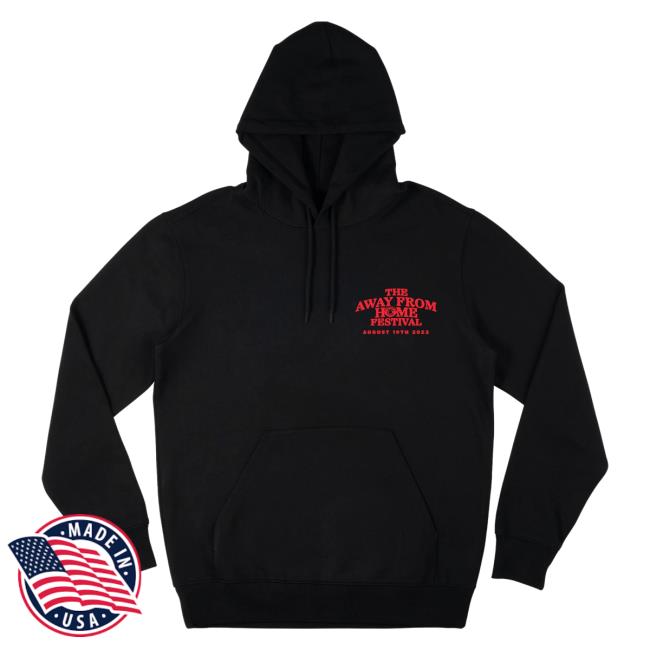 Official Louis Tomlinson Merch Store Shop LouisTomlinson The Away From Home Festival 2023 Black Popover Hoodie