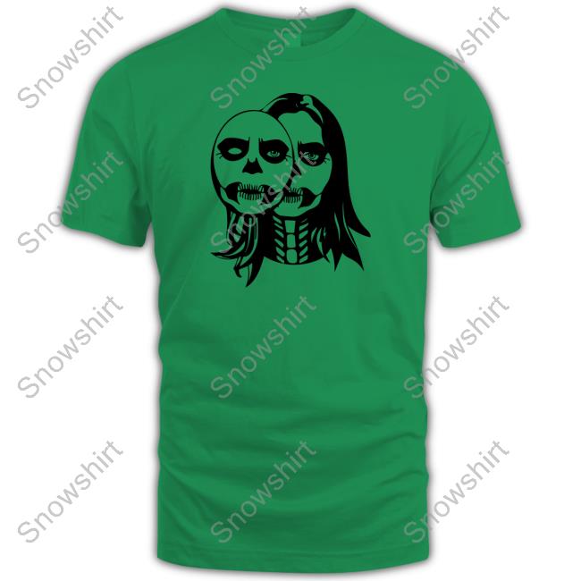 Lizzy Mcalpine Merch Skull Face Long Sleeve Tee Official Lizzy Mcalpine Merch Skull Face T-Shirt