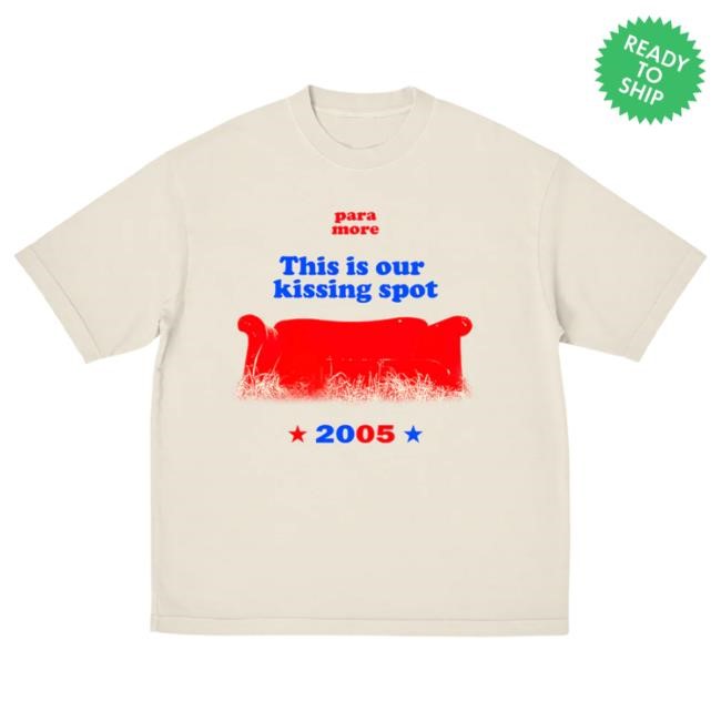 Official Paramore Merch Our Kissing Spot Tee