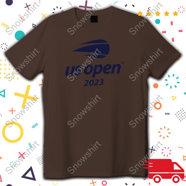 Us Open Merch Us Open 2023 Official Logo White Crewneck Sweatshirt