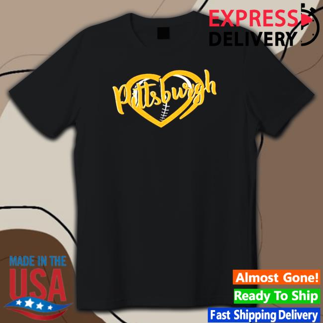 I Love Pittsburgh Steeler Football Tee Shirt