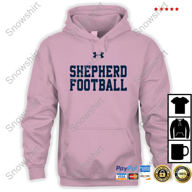 Travis Bagent Under Armour Shepherd Football Hoodie Official Under Armour Shepherd Football T Shirt