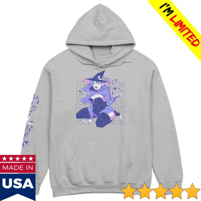 Crystal Pinup Hoodie New Grey