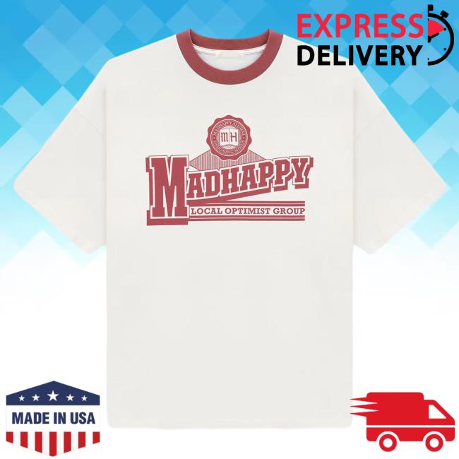 Official Madhappy Clothing Merch Store Madhappy Alumni Ringer Hot Shirt Mad Happy Shop