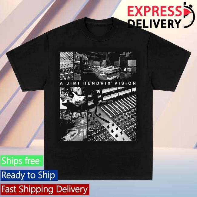 Jimi Hendrix Vision Shirts Black Jimi Hendrix Official Merch Store