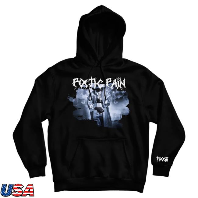 Official Toosii Merch Store Toosii Poetic Pain Tracklist Black Pullover Hoodie Toosii Apparel Clothing Shop Toosii2x