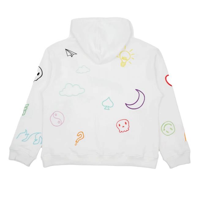 Masayoshi Doodlez Pullover Huppari - White