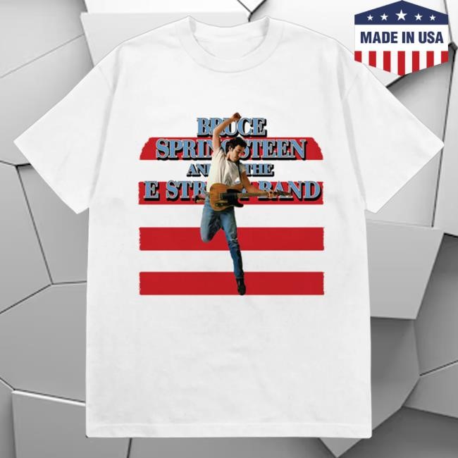 Official Bruce Springsteen Merch Store Retro Born In The U.S.A. Tour Tee Springsteen