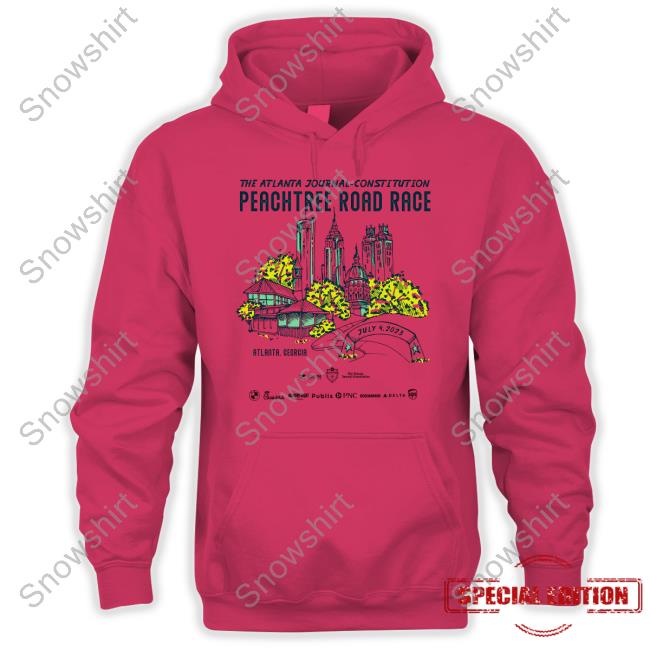 The Atlanta Journal Constitution 2023 AJC Peachtree Road Race T-Shirt The Atlanta Journal Constitution 2023 T-Shirt