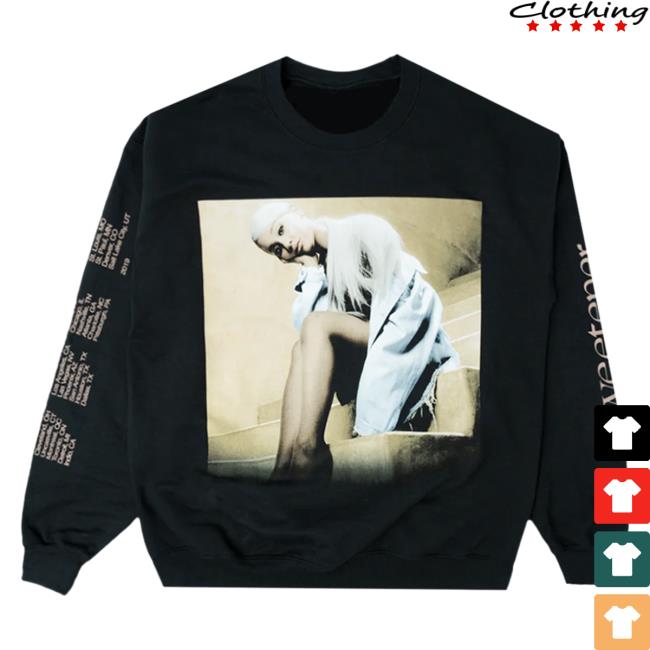 Official Ariana Grande Apparel Clothing Merch Store Sweetener Staircase Black Sweatshirts Ariana Grande Shop