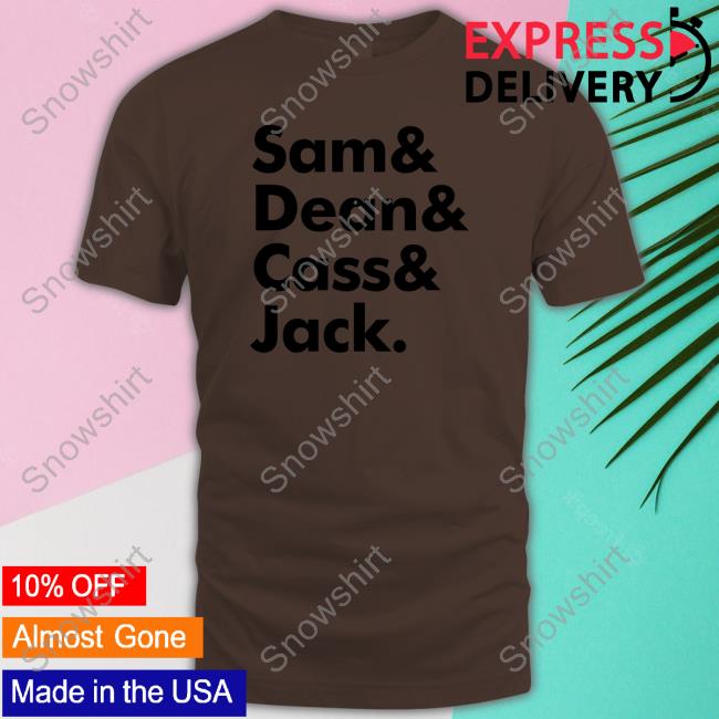 Sam And Dean Cass Jack Shirt Official Sam And Dean Cass Jack T-Shirt