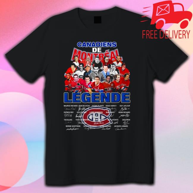 Official Canadiens De Montreal Legende Thank You For The Memories Signatures Shirt